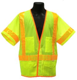 ANSI Class III Safety Vest - Lime - Front