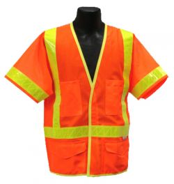 ANSI Class III Safety Vest - Orange - Front