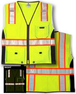 ANSI Class 2 Safety Vest - Heavy Duty - Lime