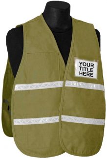 Incident Command Vest (PolyCotton) - Tan - Item # 2506