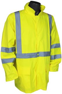 ANSI Class III Light Weight Rain Jacket - Front