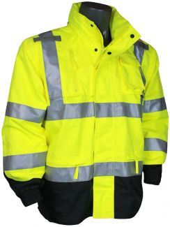 ANSI Class III Heavy Duty Rain Jacket - Front