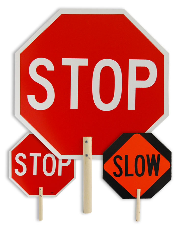 Handheld Stop Signs